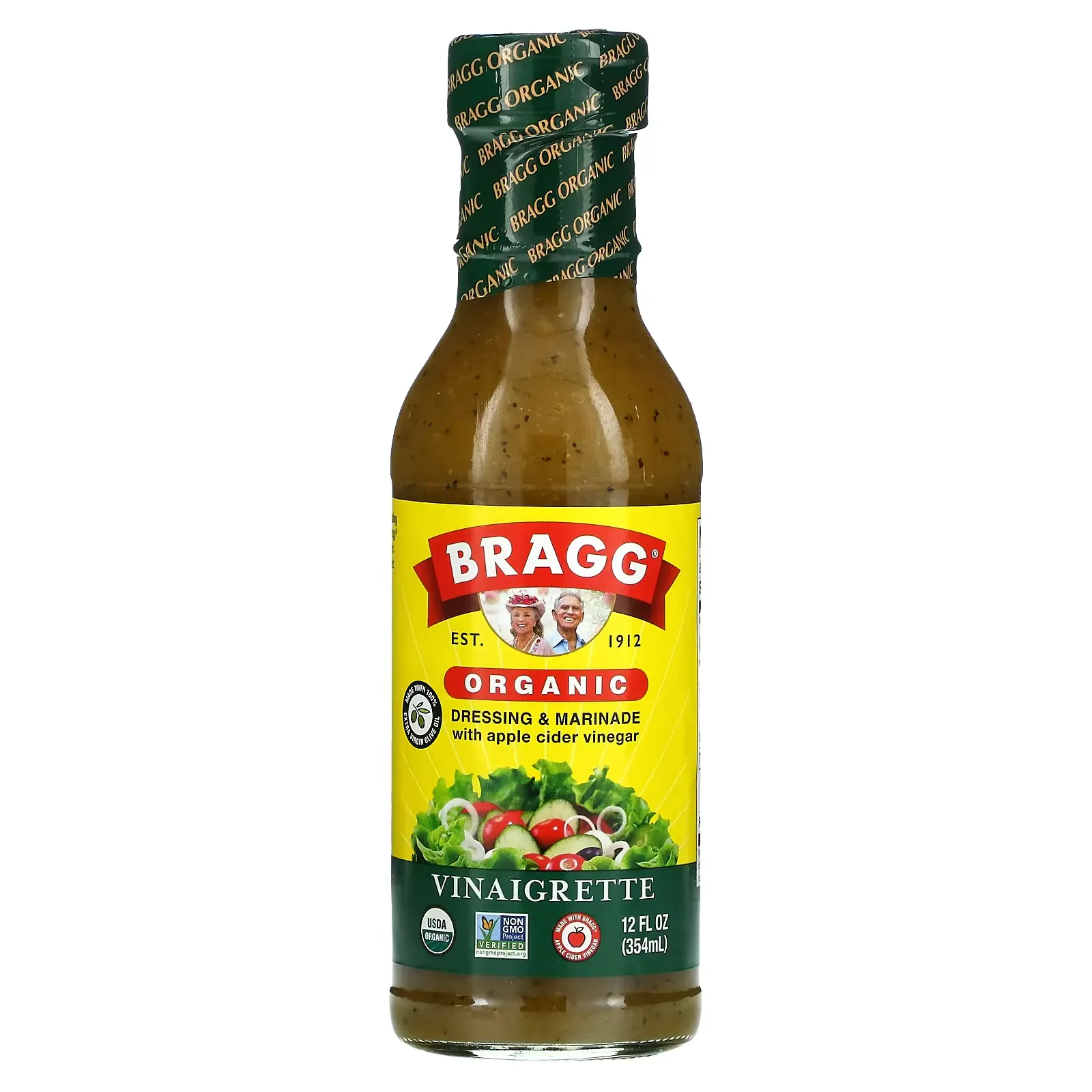 Organic Dressing & Marinade with Apple Cider Vinegar, Vinaigrette, 12 fl oz (354 ml)