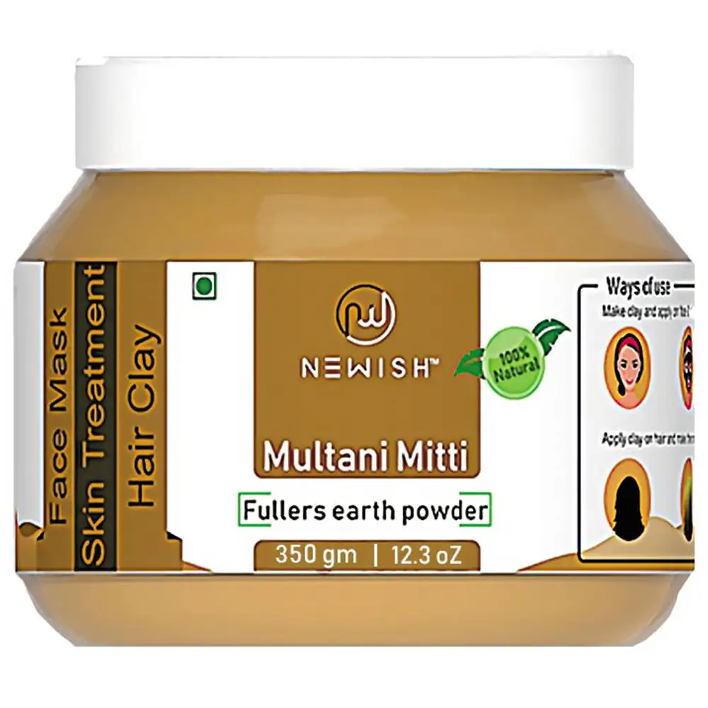 Newish Multani Mitti Face Mask,  350 g  for All Skin Types