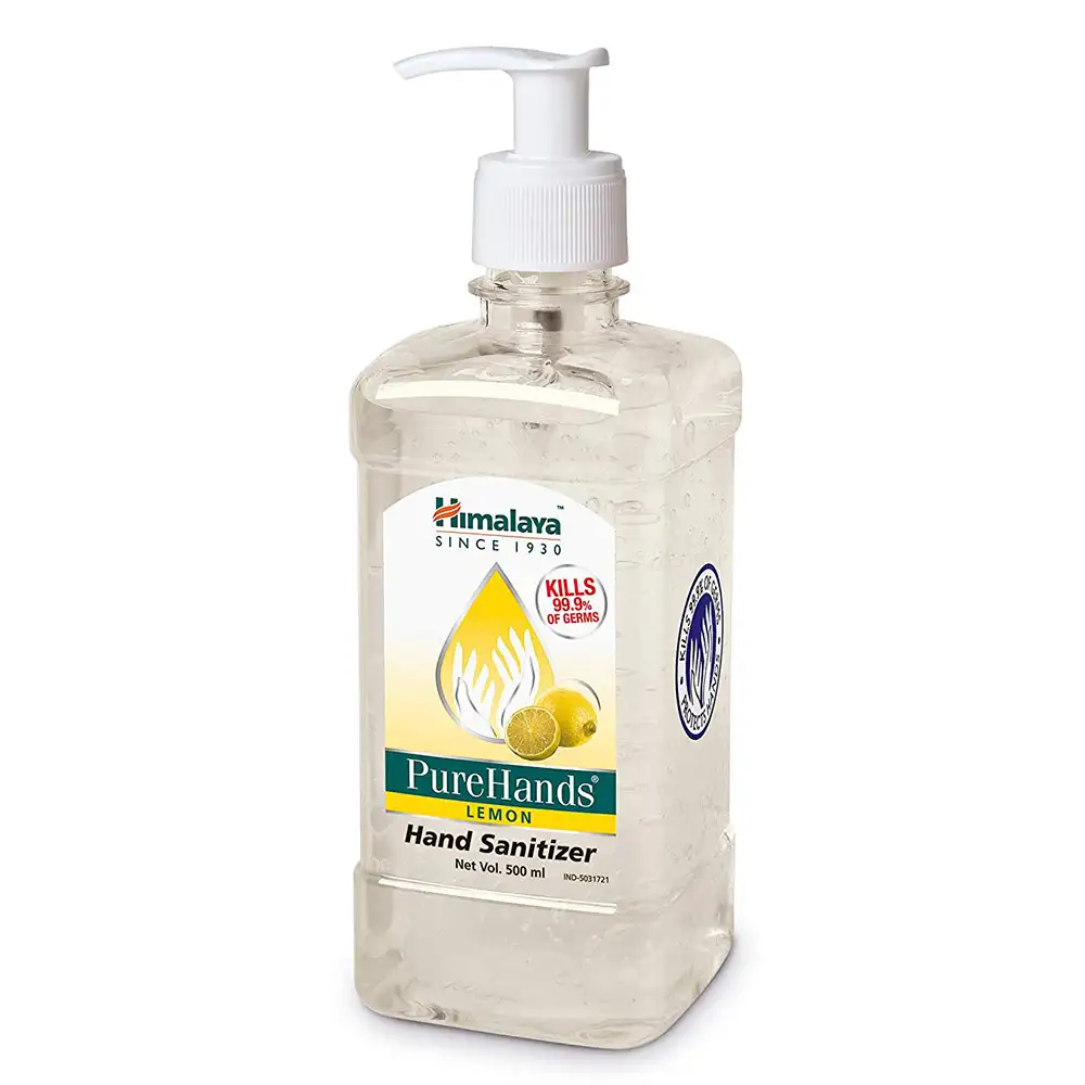 Himalaya PureHands Hand Sanitizer,  Lemon  500 ml  Protection from Germs