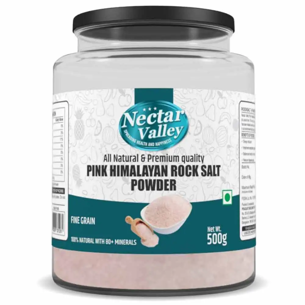 Nectar Valley Pink Himalayan Rock Salt Powder,  500 g