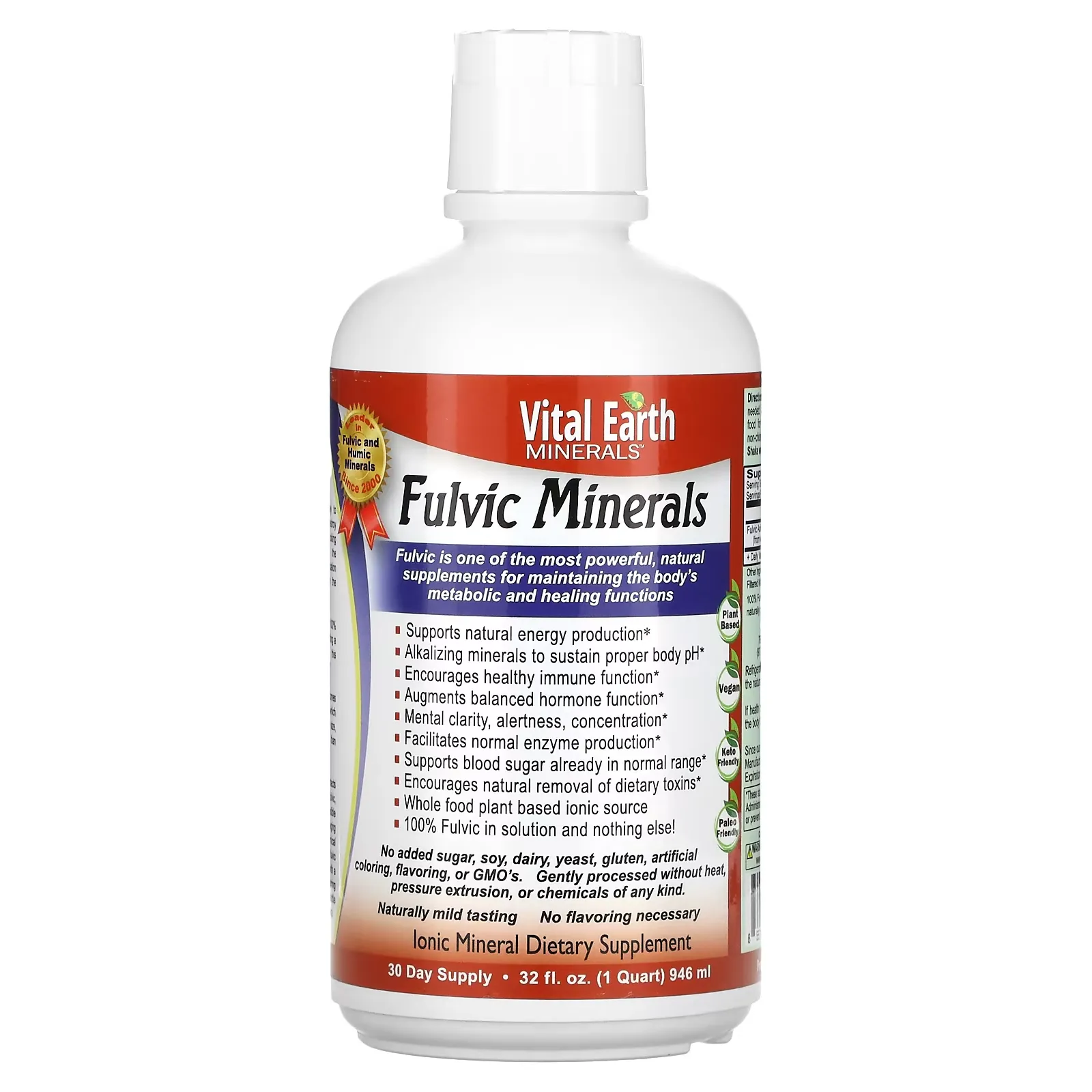 Fulvic Minerals, 32 fl oz (946 ml)