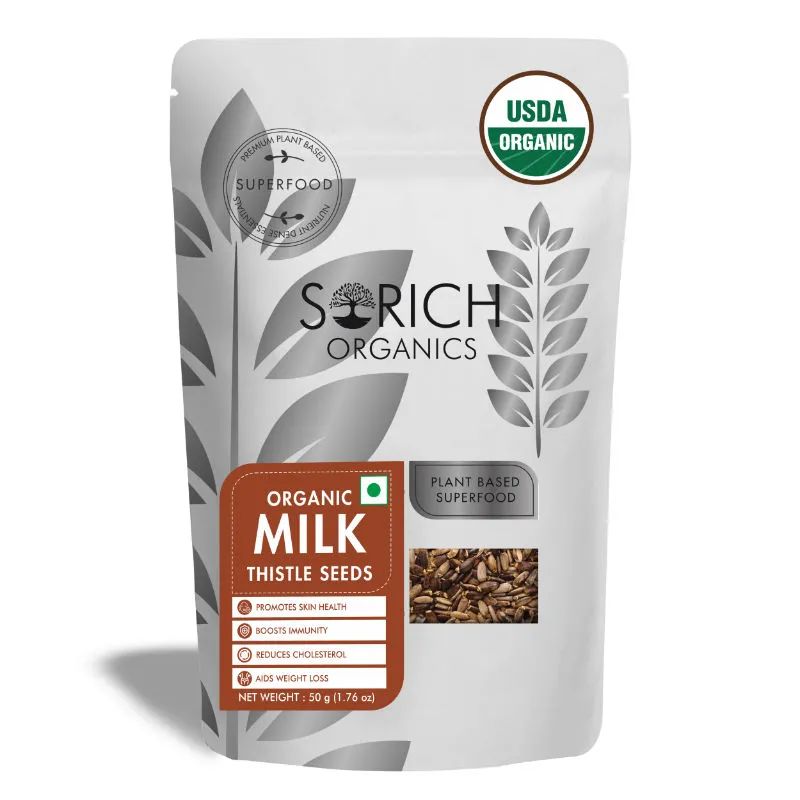 Sorich Organics Milk Thistle Seeds For Boosting Liver Health And Lowering Cholesterol