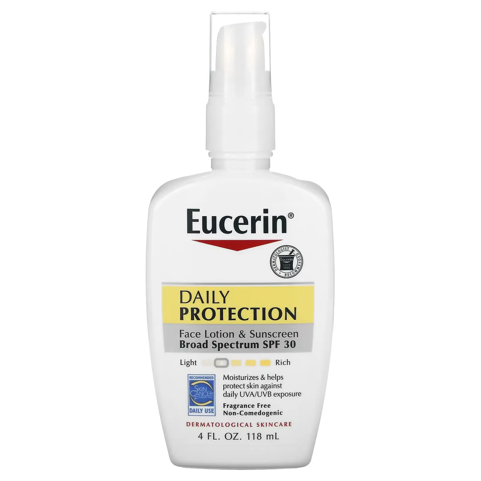 Daily Protection Face Lotion & Sunscreen, SPF 30, Fragrance Free, 4 fl oz (118 ml)