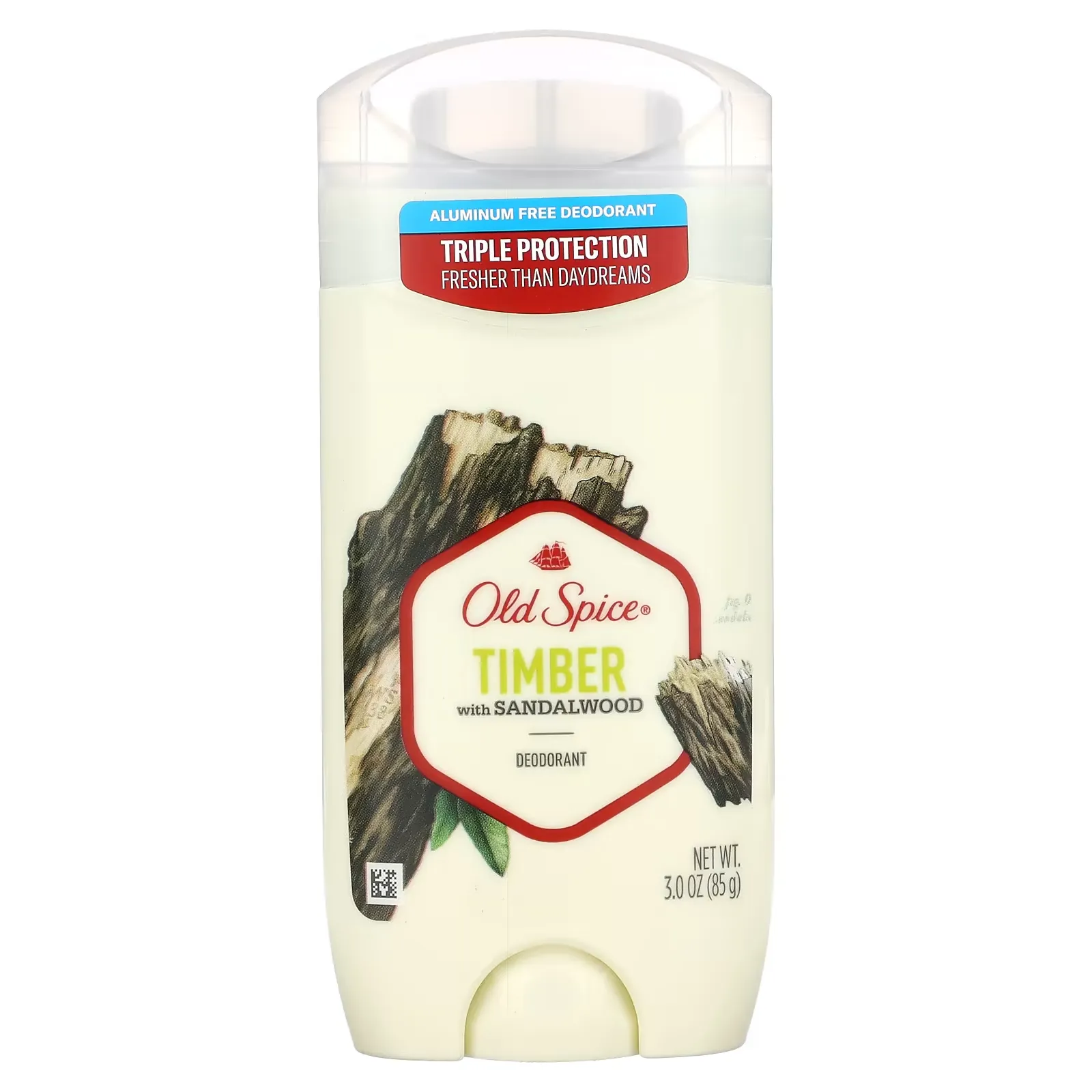 Deodorant, Timber With Sandalwood,  3 oz (85 g)