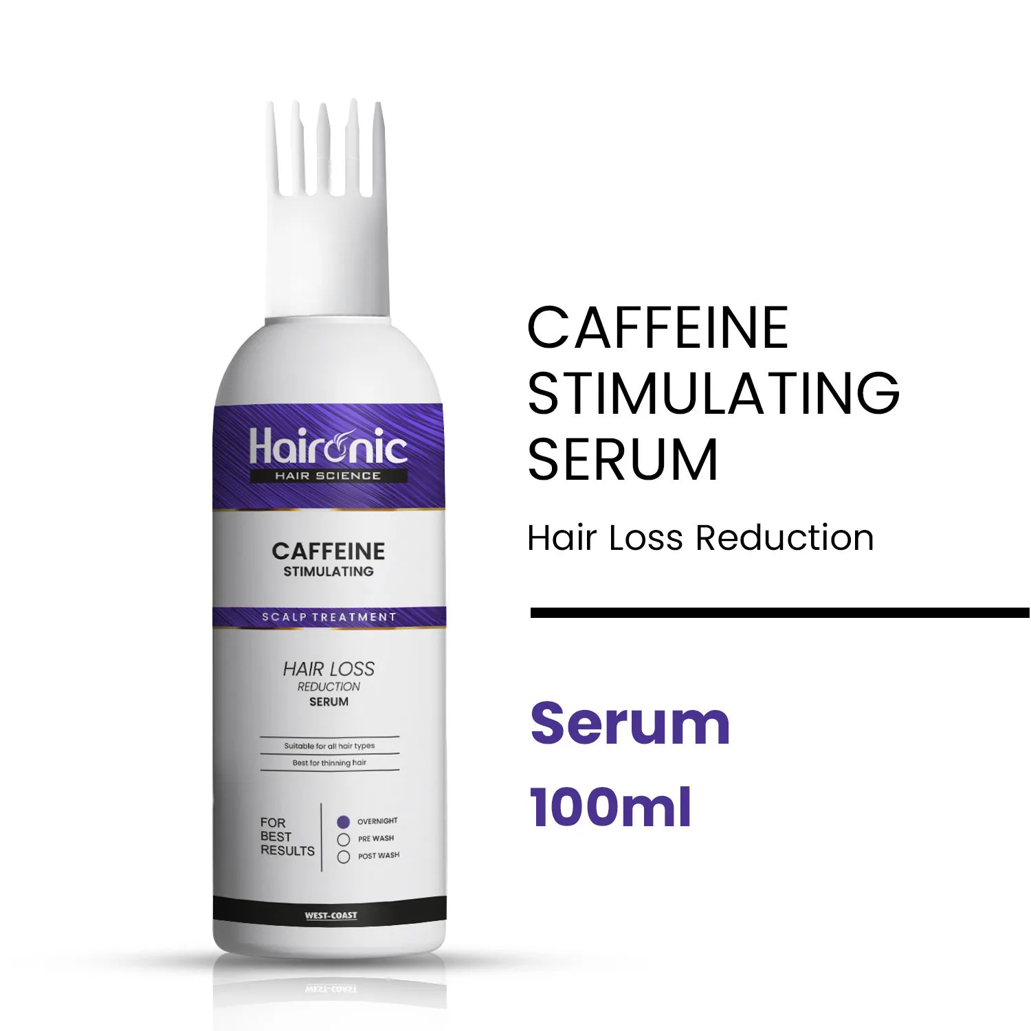 Haironic Caffeine Stimulating Scalp Treatment Hair Serum, For All Hair Types