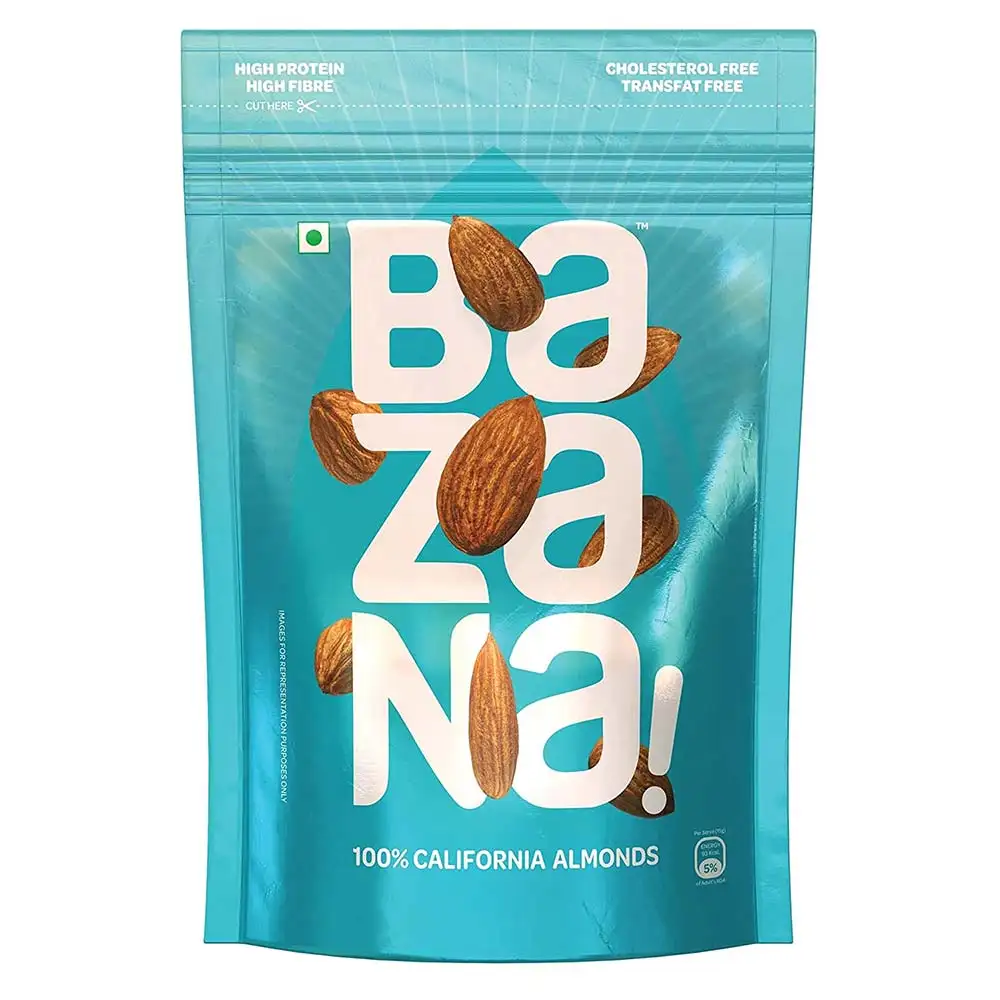 Bazana 100% California Almonds,  Unflavoured  200 g