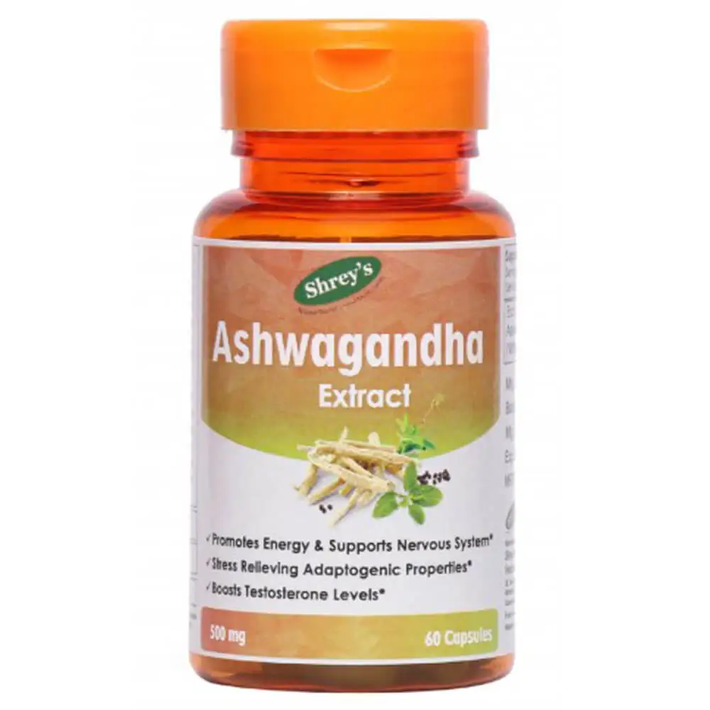 Shrey's Ashwagandha Extract 500 mg,  60 capsules