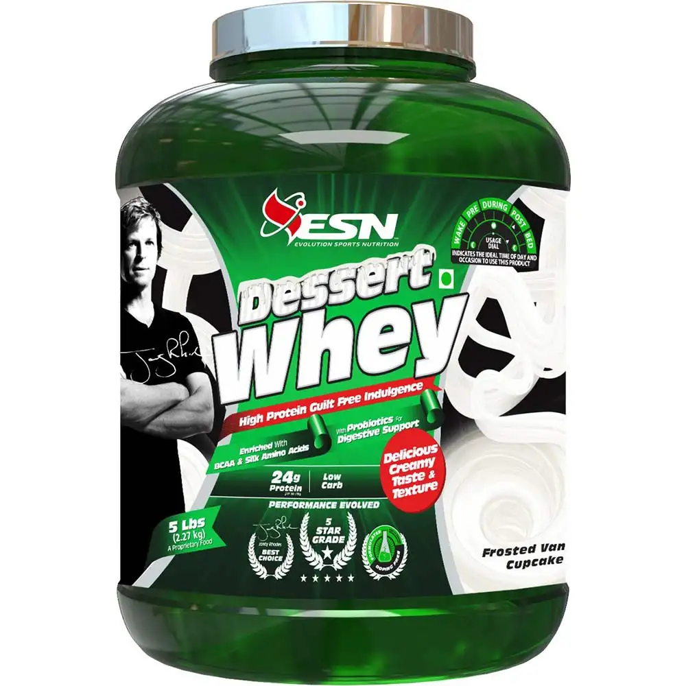 ESN Dessert Whey,  5 lb  Vanilla Cup Cake