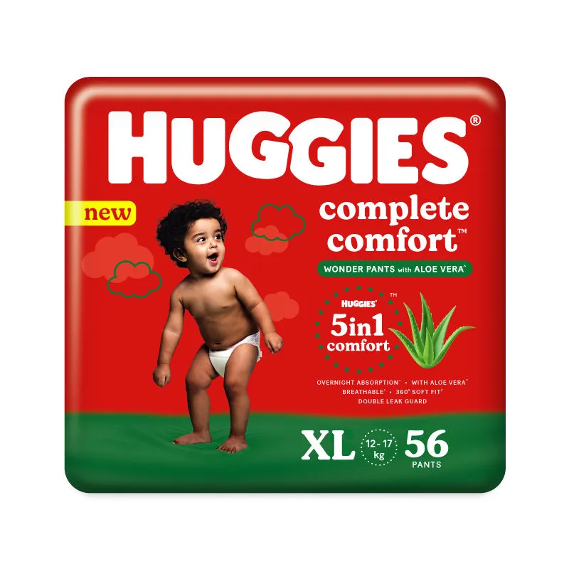 Huggies Complete Comfort Wonder Pants With Aloe Vera Extra Larg Baby Diaper Pants