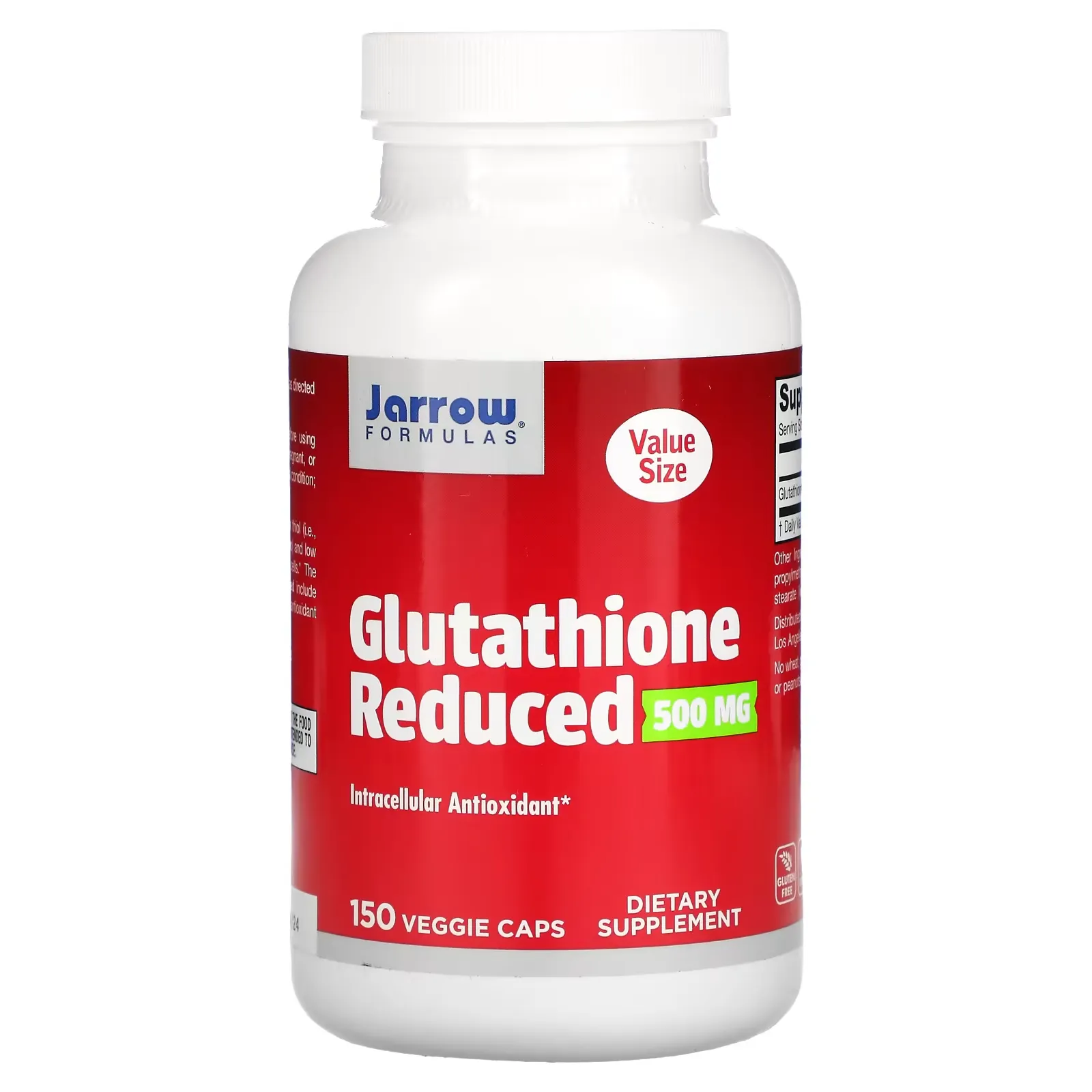 Glutathione Reduced, 500 mg, 150 Veggie Caps