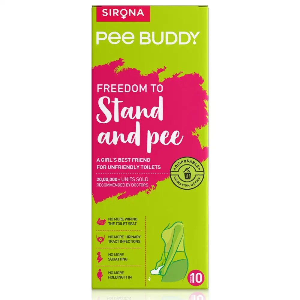 PeeBuddy Disposable Portable Female Urination Device,  10 Piece(s)/Pack  for Women