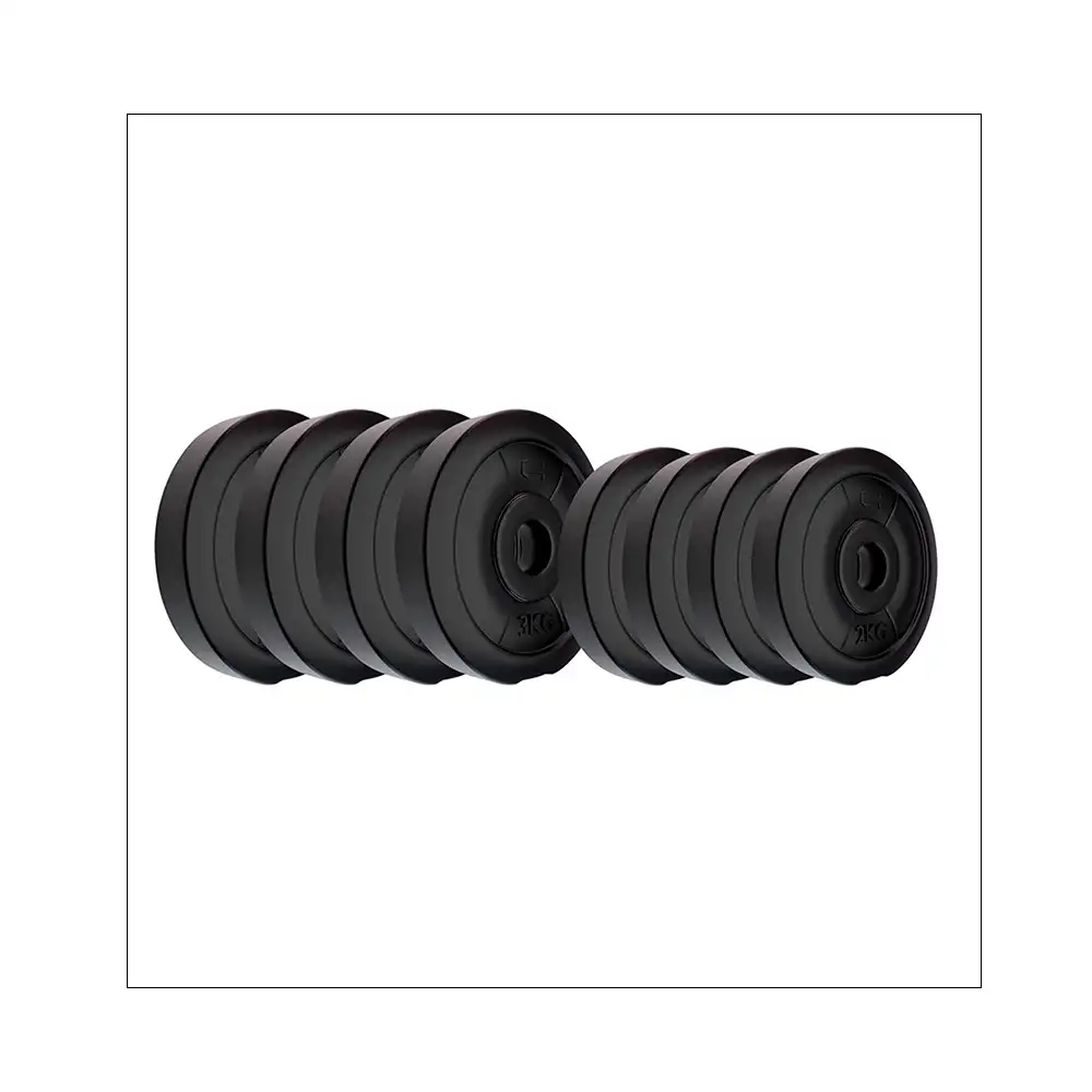 HUSTLE FITNESS PVC 20 Kg Spare Weight Plates Combo