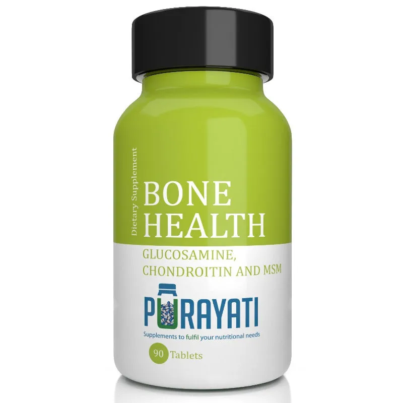 Purayati Bone Health Glucosamine Chondroitin And MSM - 90 Tablets