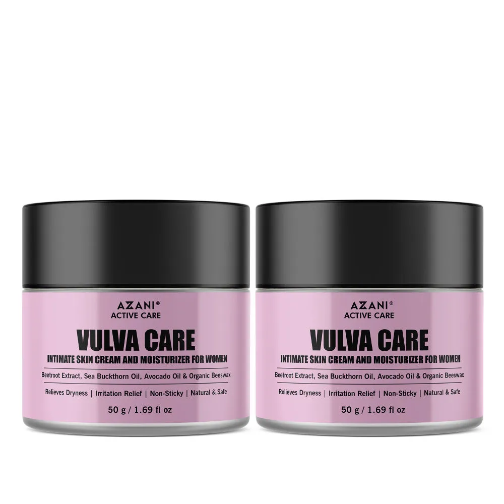 Azani Active Care Vulva Care Intimate Skin Cream And Moisturizer - Pack of 2