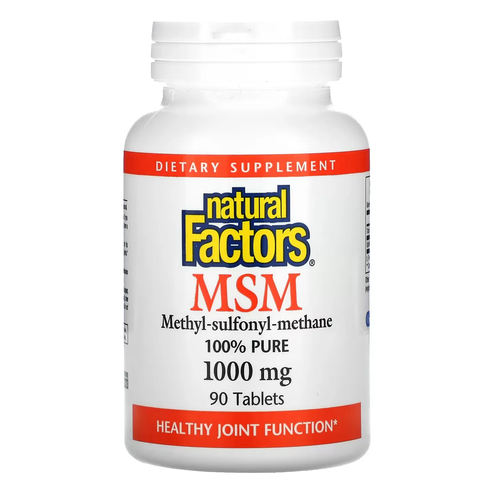 MSM, 1,000 mg, 90 Tablets