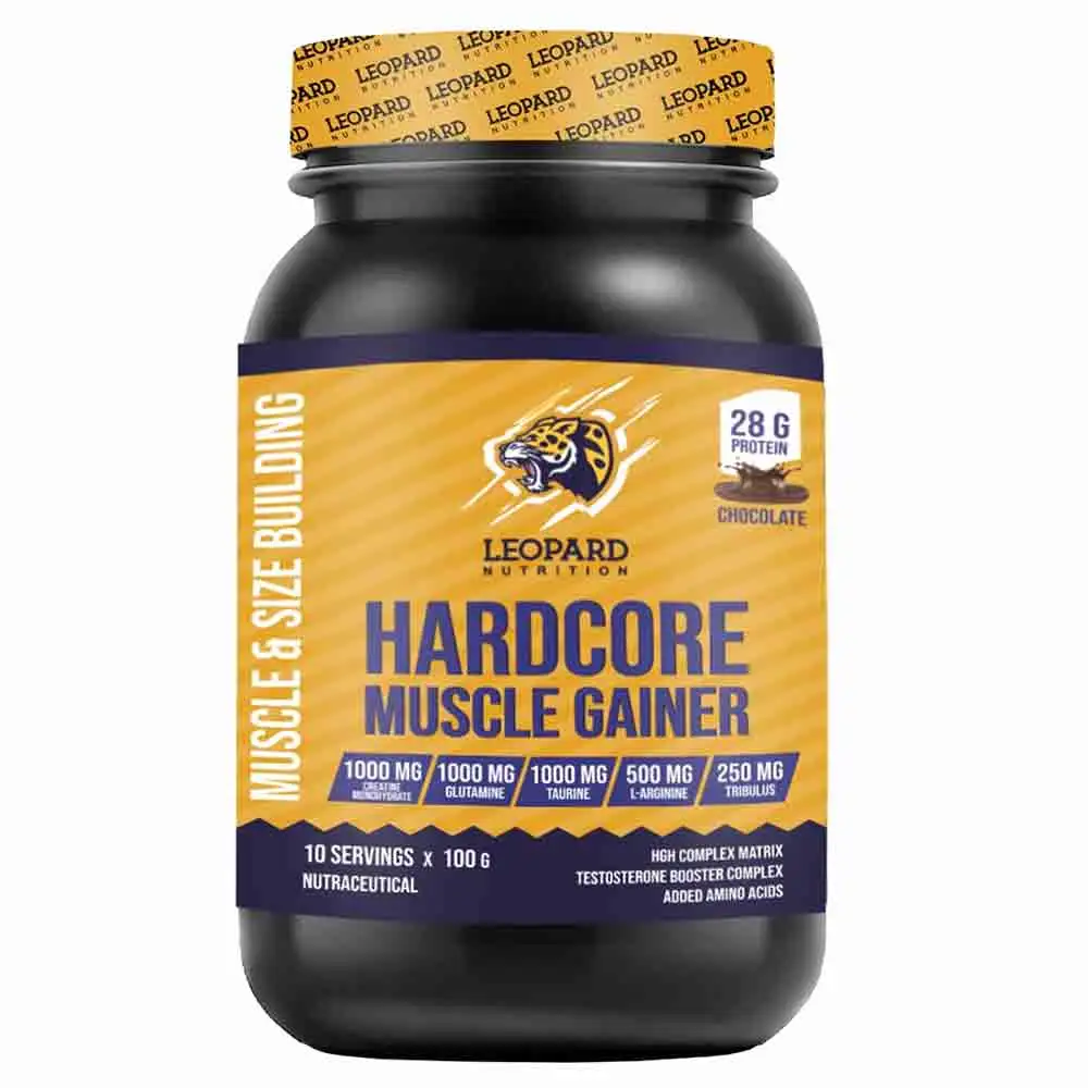 Leopard Nutrition Hardcore Muscle Gainer,  2.2 lb  Chocolate