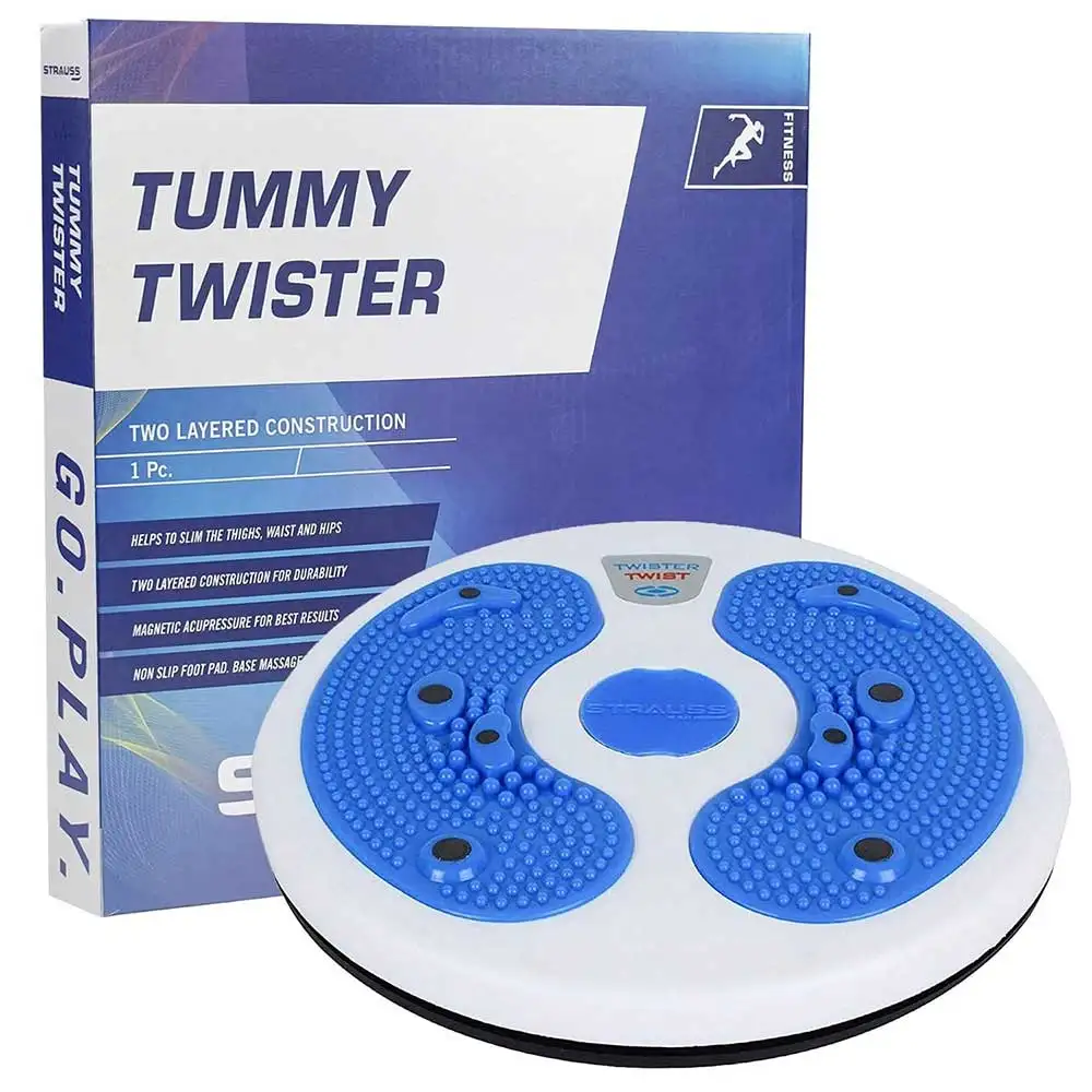 Strauss Tummy Twister Waist Trimmer Abdominal Abs Exerciser,  Blue  100 kg