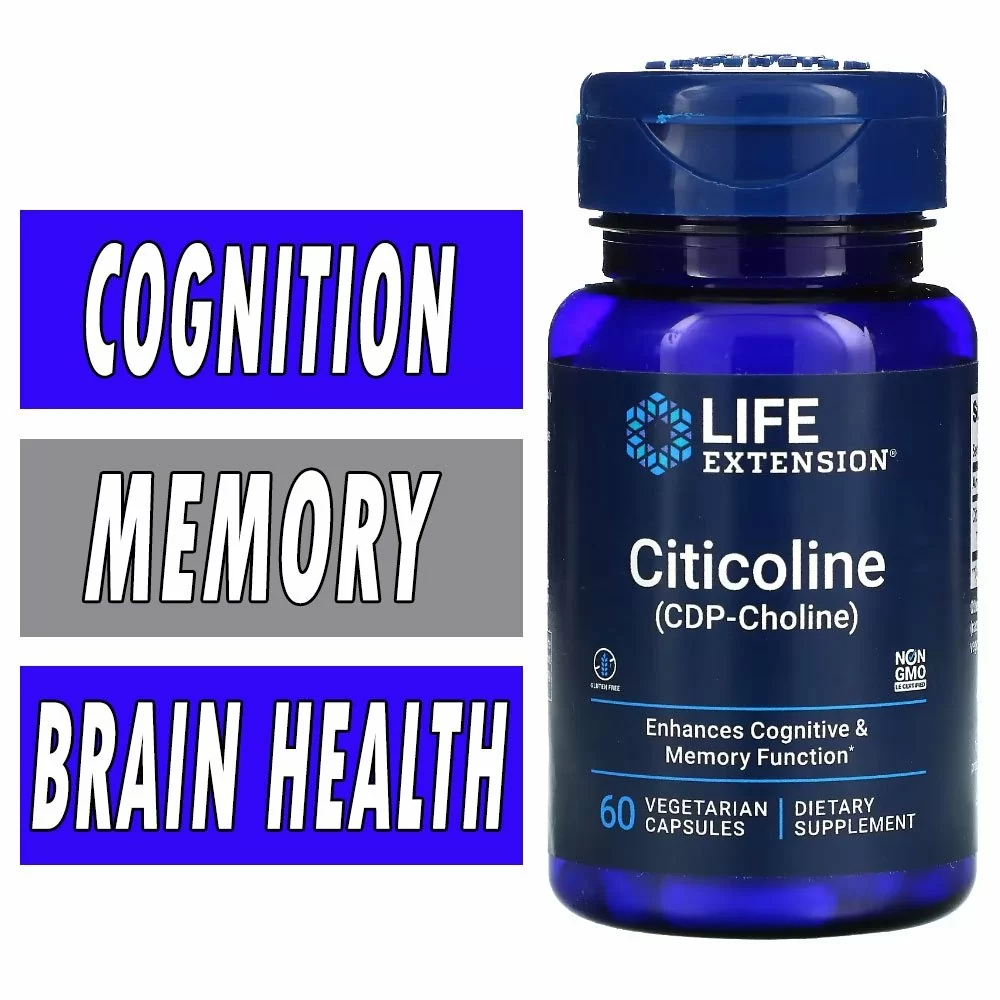 Life Extension Citicoline - 60 Veg Caps