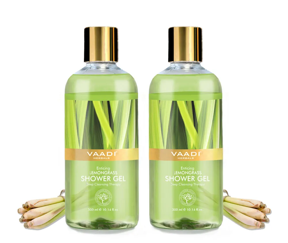 Vaadi Herbals Enticing Lemongrass Shower Gel (Pack of 2)