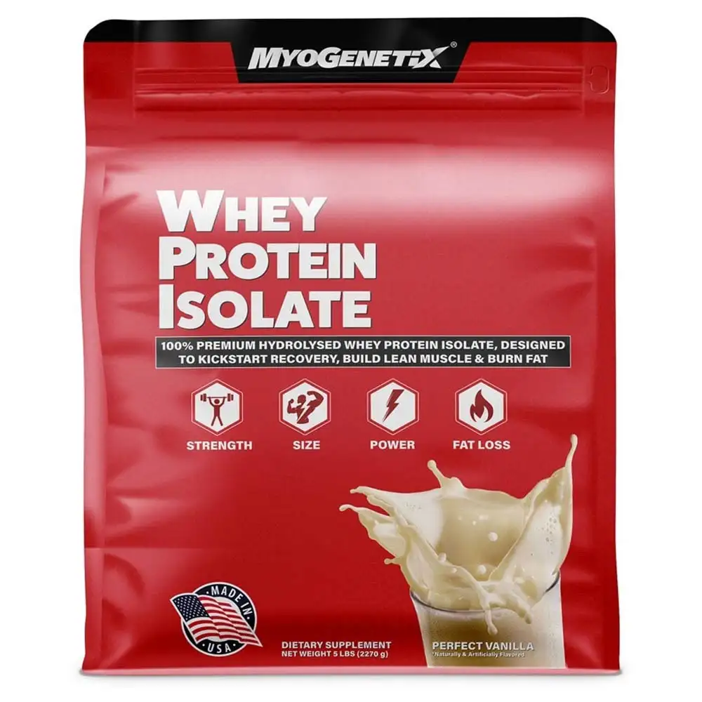 MYOGENETIX Whey Protein Isolate,  5 lb  Perfect Vanilla