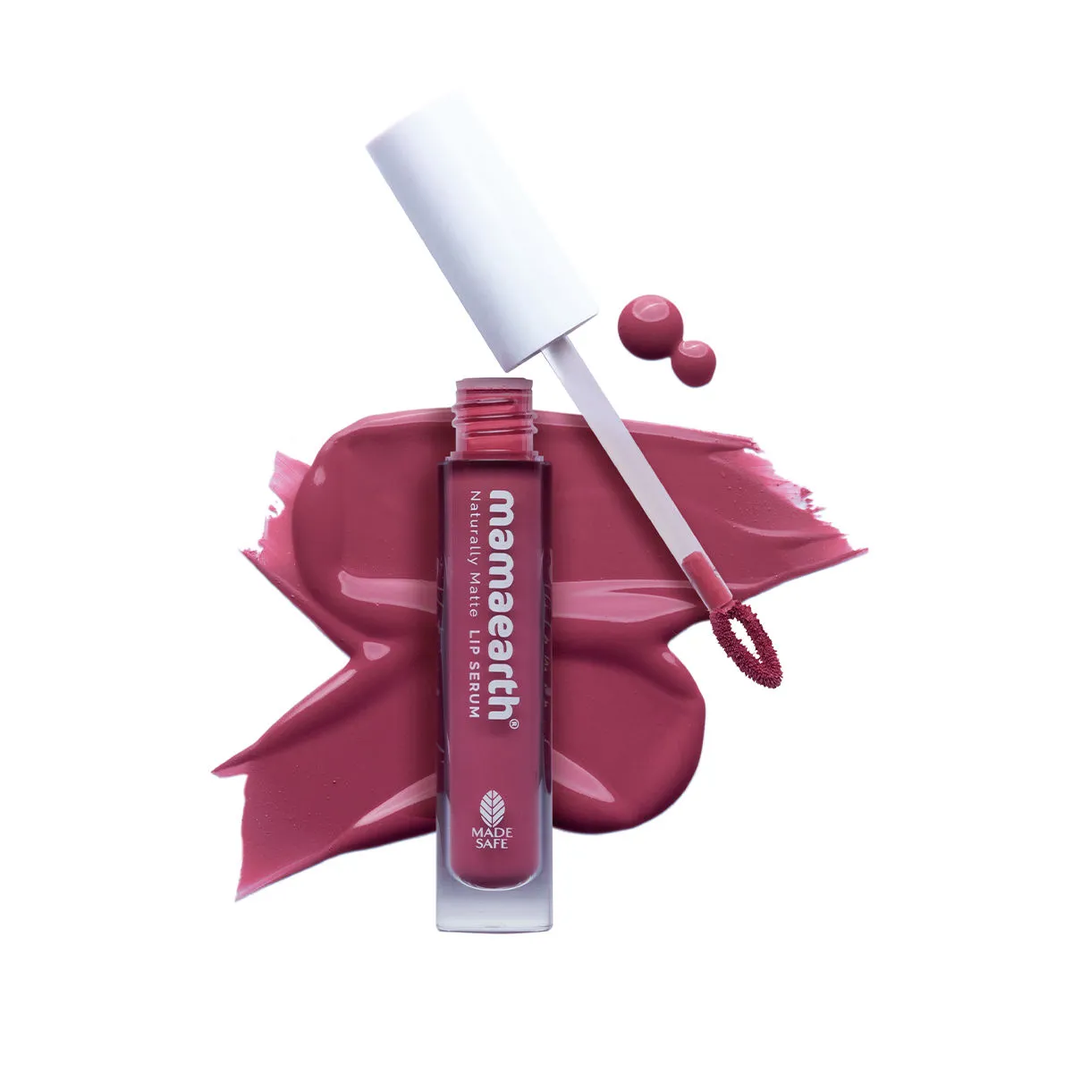 Mamaearth Naturally Matte Lip Serum - Matte Liquid Lipstick with Vitamin C & E - Pink Daffodil