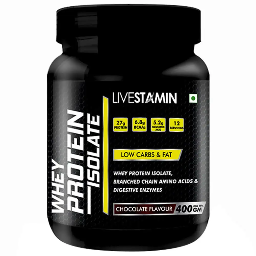 Livestamin Whey Protein Isolate,  0.88 lb  Chocolate