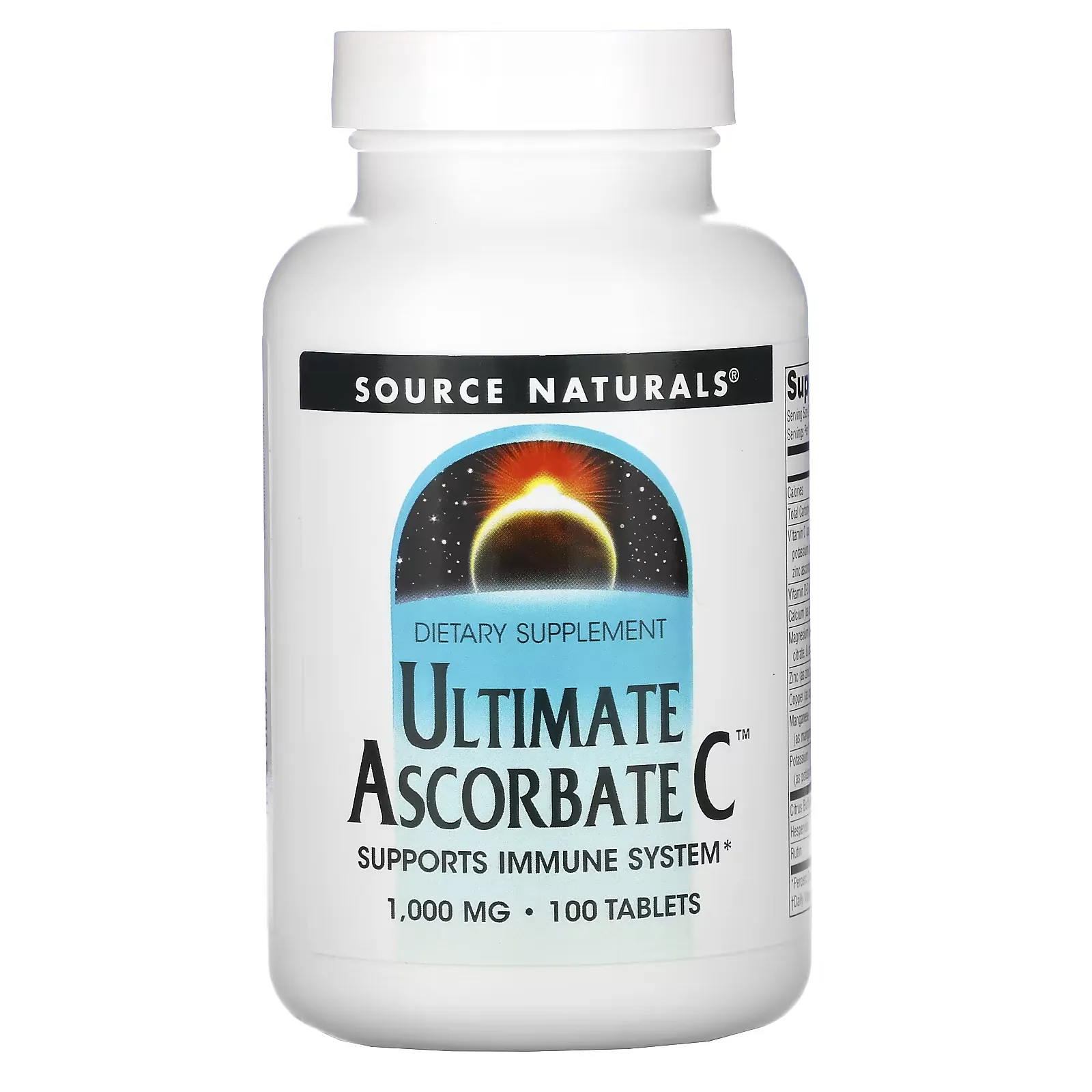 Ultimate Ascorbate C, 1000 mg, 100 Tablets