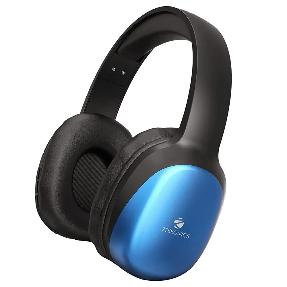 Zebronics Zeb-Thunder Pro Wireless Headphone,  Blue