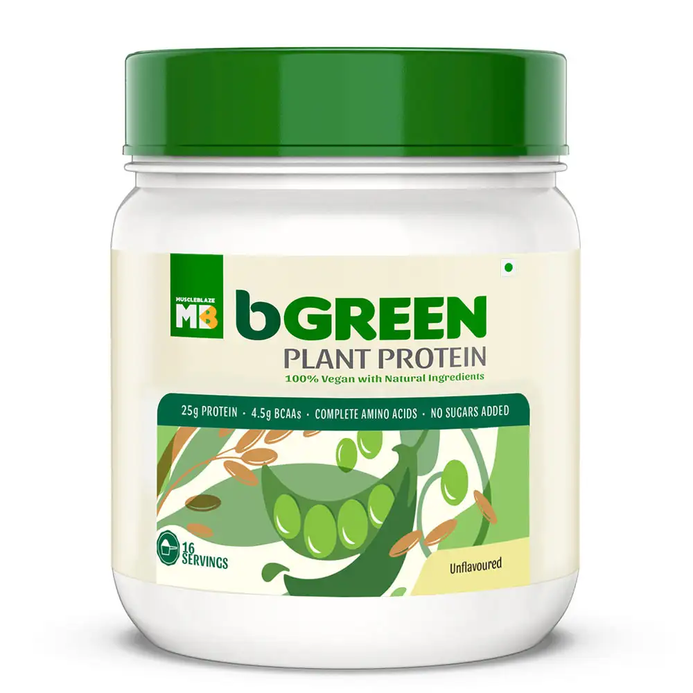 bGREEN Plant Protein by Healt,  1.1 lb  Unflavoured