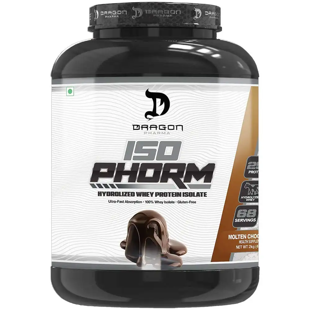 Dragon Pharma IsoPhorm Whey Protein Isolate,  4.4 lb  Molten Chocolate