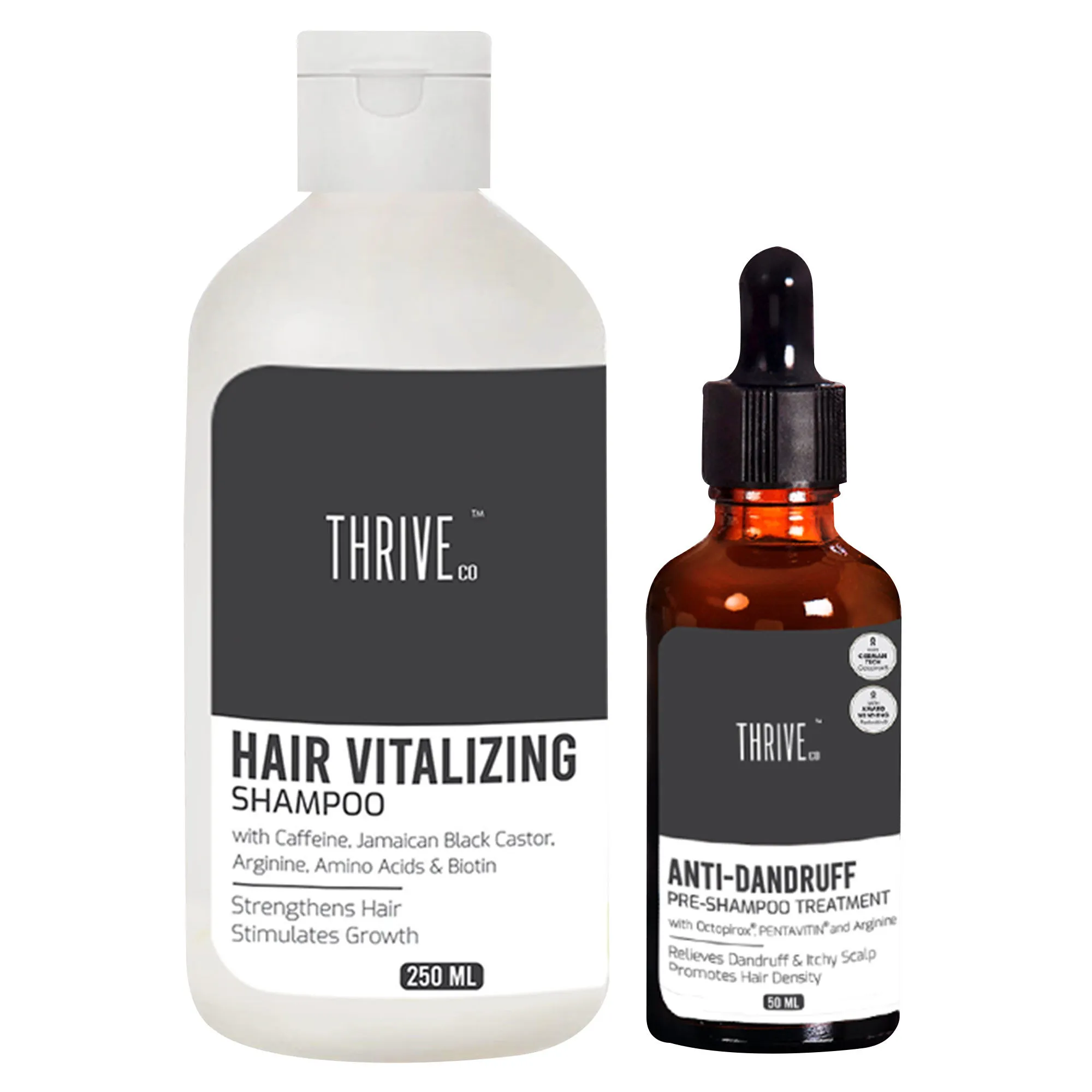 ThriveCo Anti-dandruff Health Kit: Anti-dandruff Pre-shampoo Lotion & Hair Vitalizing Shampoo