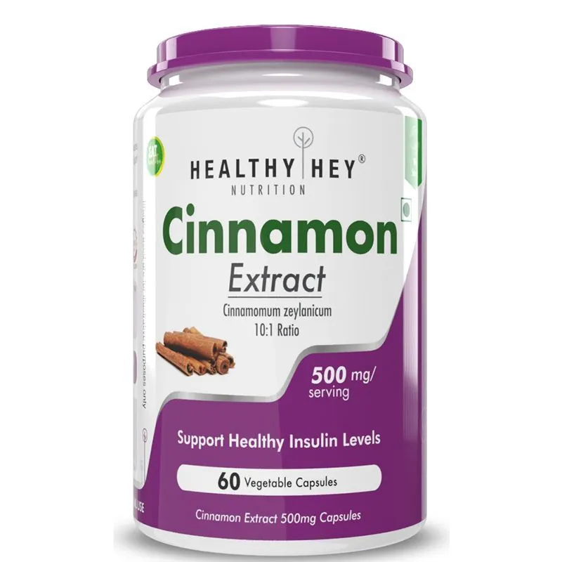 HealthyHey Nutrition Cinnamon Extract 10:1 - Veg Capsules