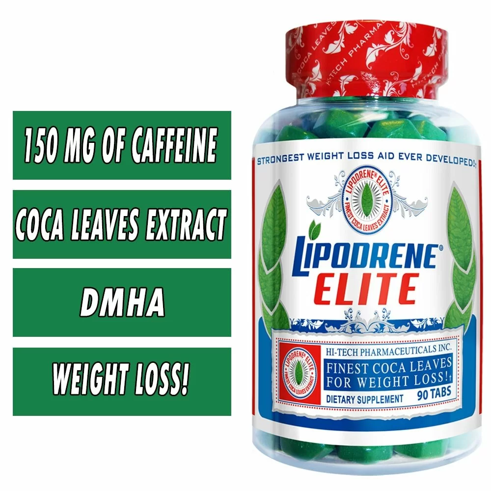 Lipodrene Elite w/ DMHA and Coca Leaves - Hi Tech Pharmaceuticals - 90 Tablets