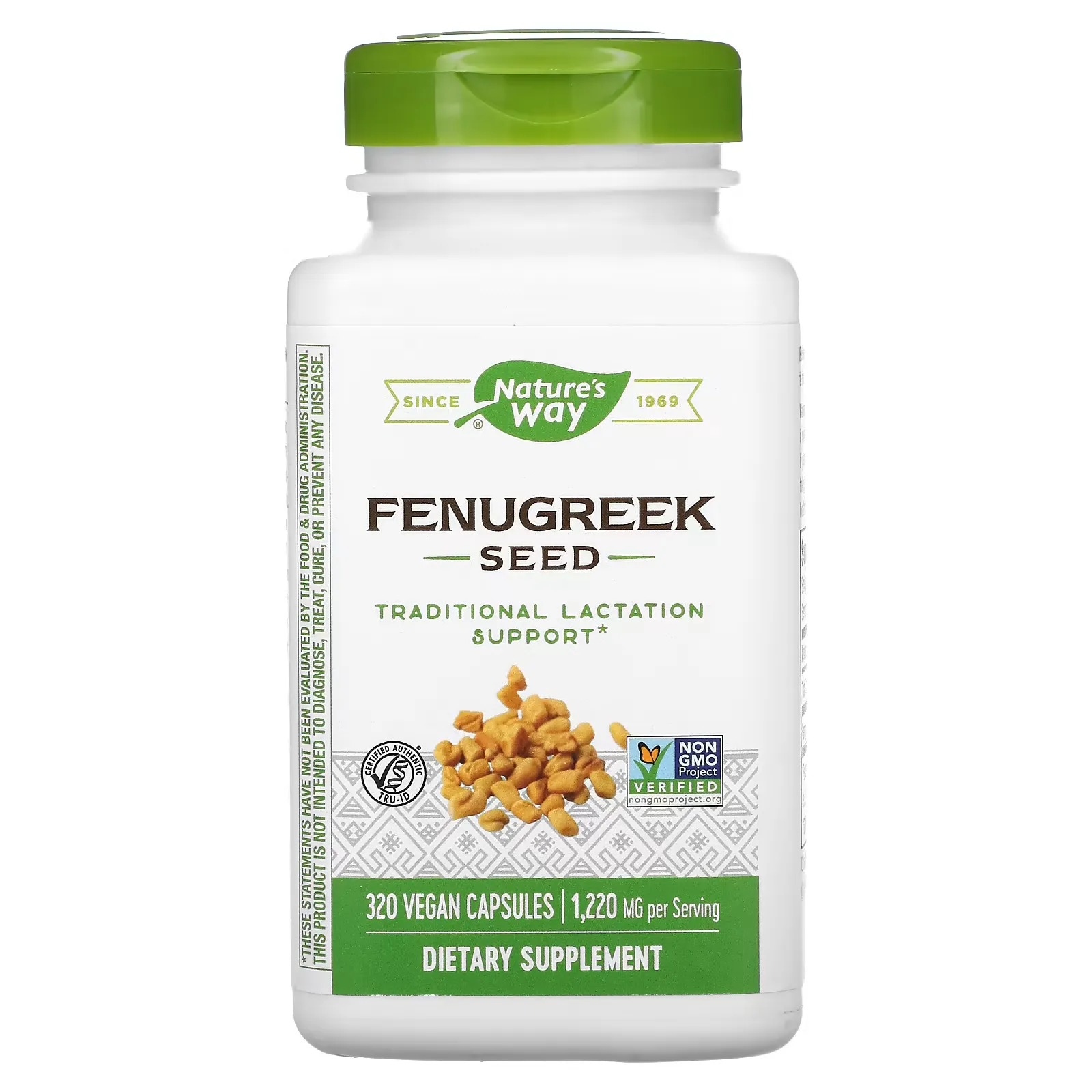 Fenugreek Seed, 610 mg, 320 Vegan Capsules