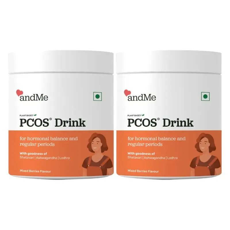 andMe PCOS Plant Based Supplement For Hormonal Balance & Regular Periods (Combo Pack)