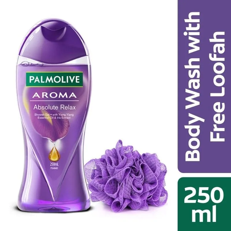 Palmolive Aroma Absolute Relax Body Wash (with Free Loofah)