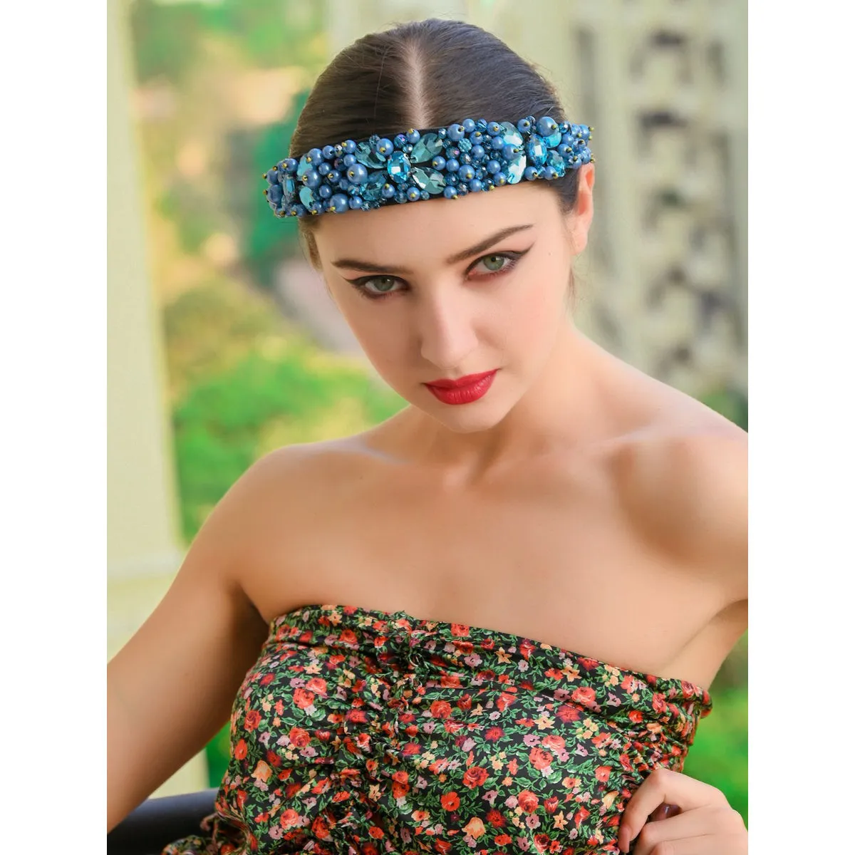 Odette Glazing Golden Embellished Hair Band