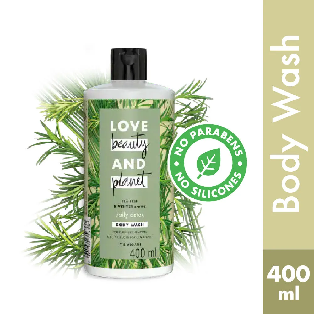 Love Beauty & Planet Natural Tea Tree Oil And Vetiver Sulfate Free Body Wash