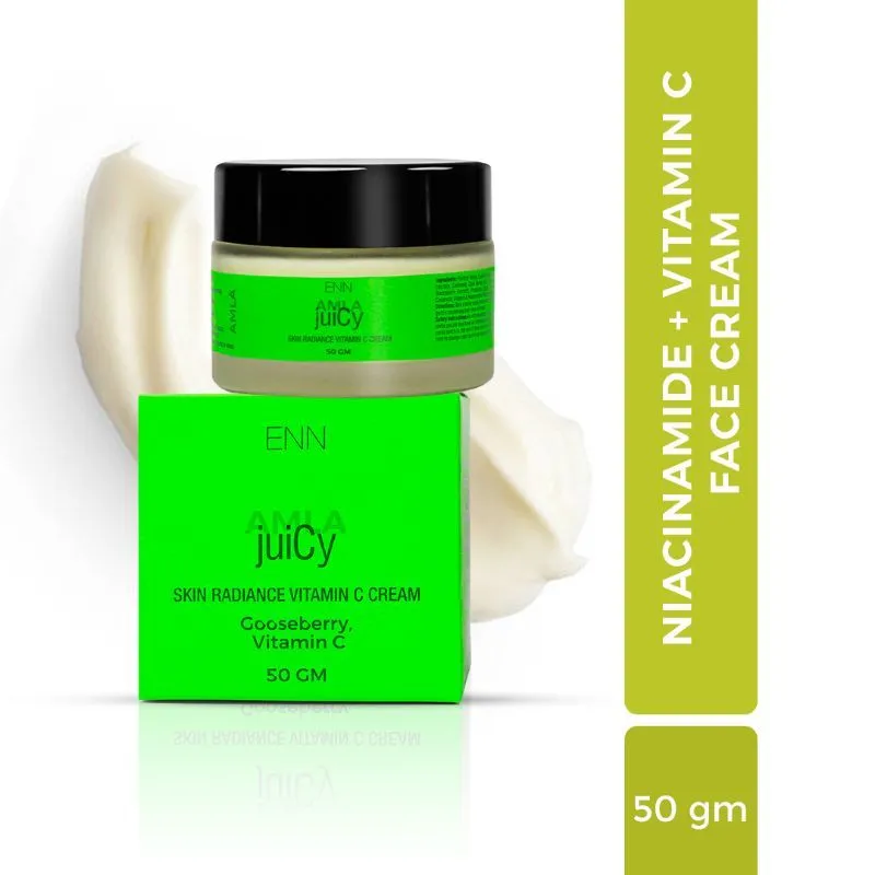 ENN Juicy Skin Radiance Vitamin C Face Cream for Dullness & Pigmentation with Amla, Licorice