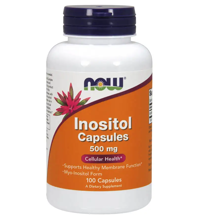 Now Inositol (500 mg),  Unflavoured  100 capsules