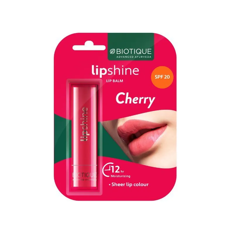 Biotique Natural Makeup Magikisses Lip Balm SPF - 20 Cherry