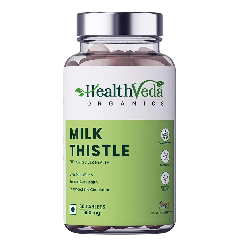 Health Veda Organics Milk Thistle,  60 tablet(s)