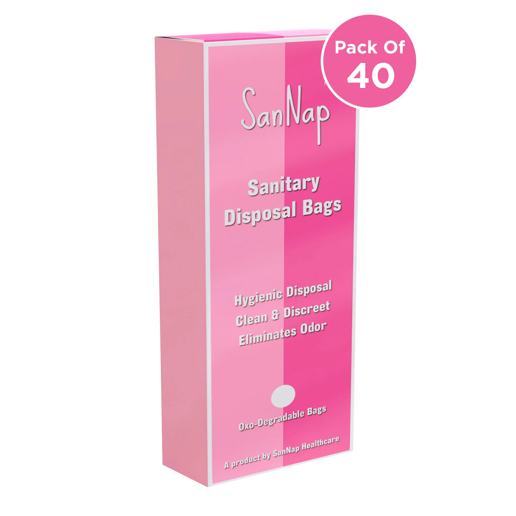 SanNap Sanitary Napkin and Intimate Disposable Bags (40 Bags)