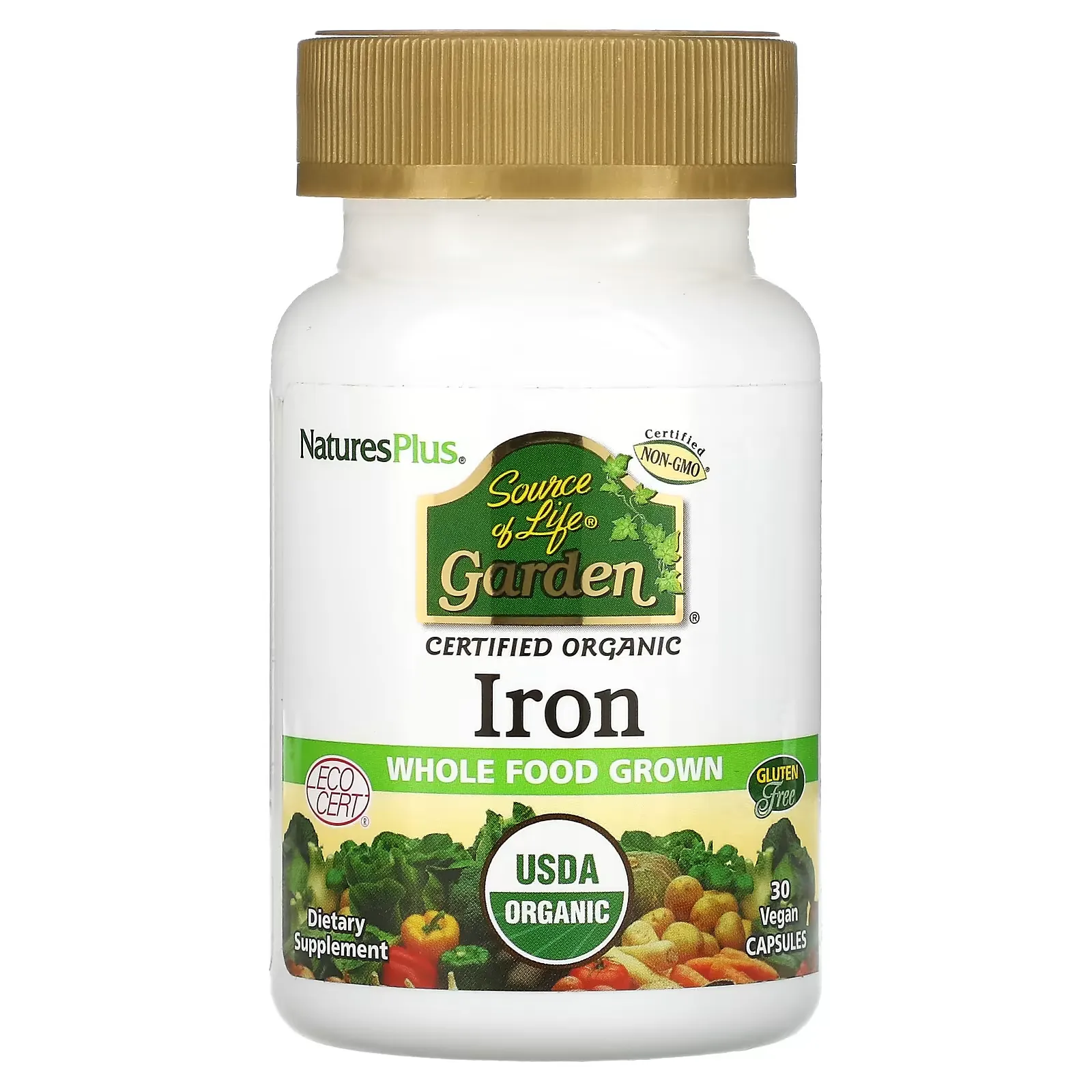 Source of Life Garden, Iron, 30 Vegan Capsules