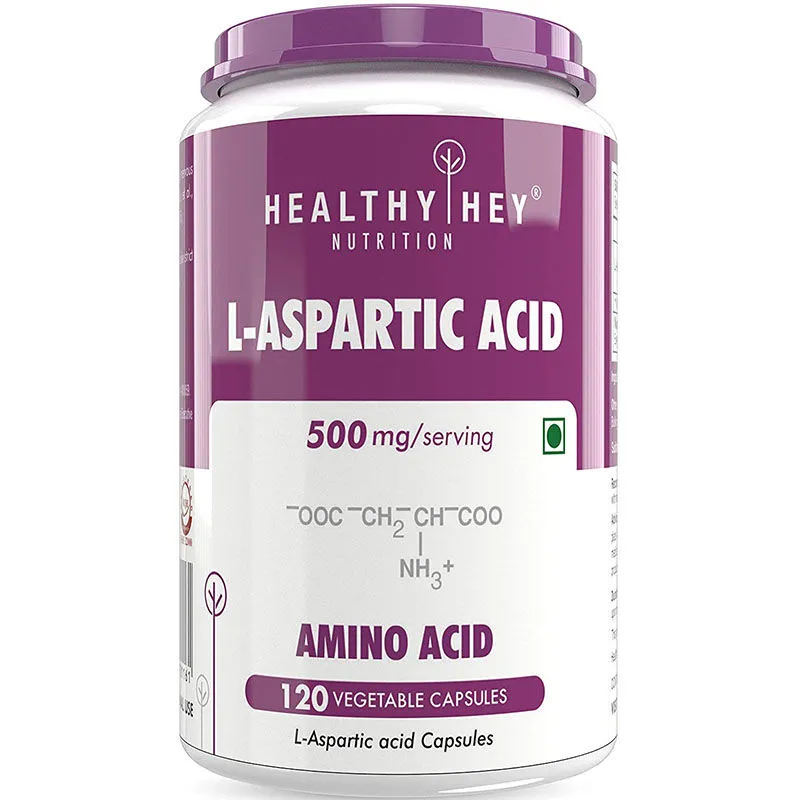 HealthyHey Nutrition L - Aspartic Acid - Capsules