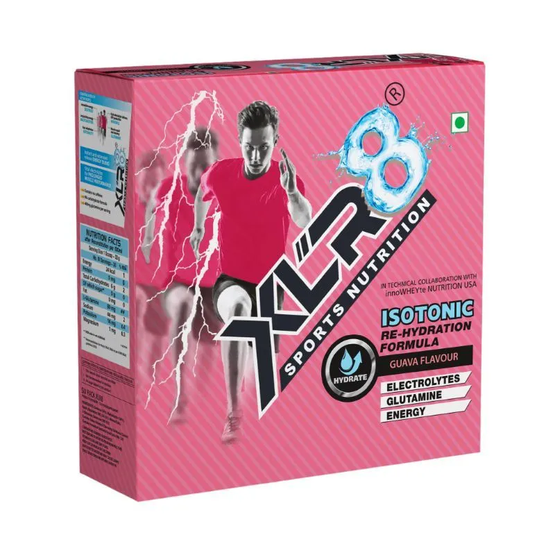 XLR8 Sports Nutrition Isotonic Re-hydration Instant Formula - Guava