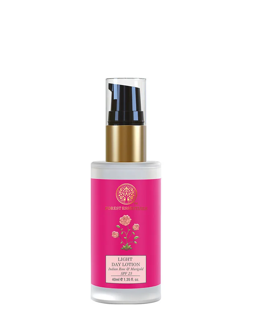 Forest Essentials Ayurvedic Light Day Lotion Indian Rose & Marigold (Day Cream with SPF 25)