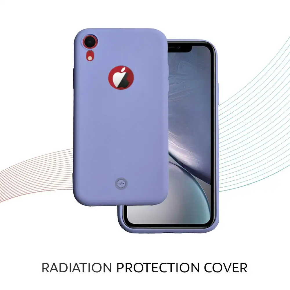 Envirocover Silicon Back Cover for Apple iPhone XR,  with Radiation Protection Technology (Purple)