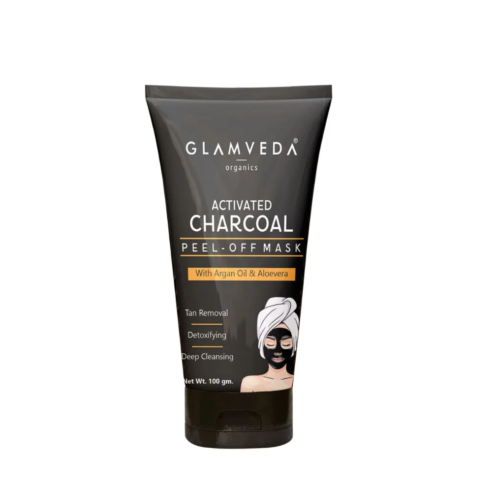 Glamveda Charcoal Peel Off Argan Oil & Aloe Vera Mask