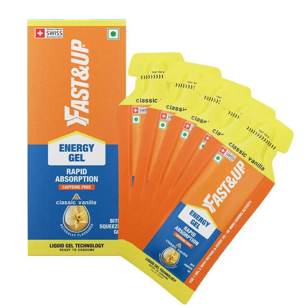 Fast & Up Energy Gel,  5 Piece(s)/Pack  Classic Vanilla